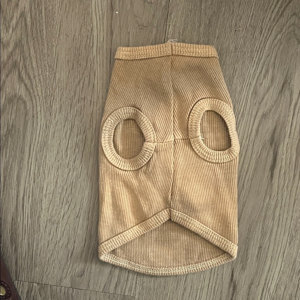 Tan Dog tank top with Punk Rock Design - Picture 2 of 3